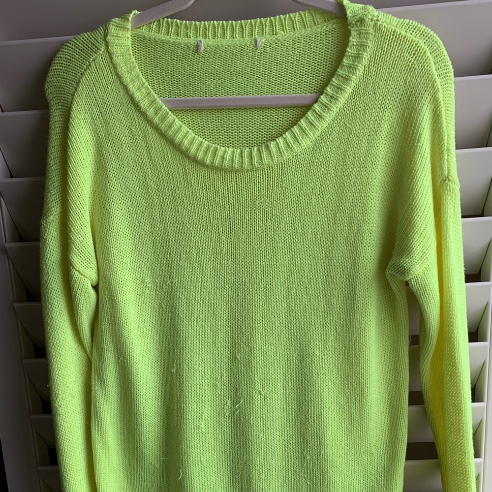 Roughly Used Vibrant Yellow Sweater